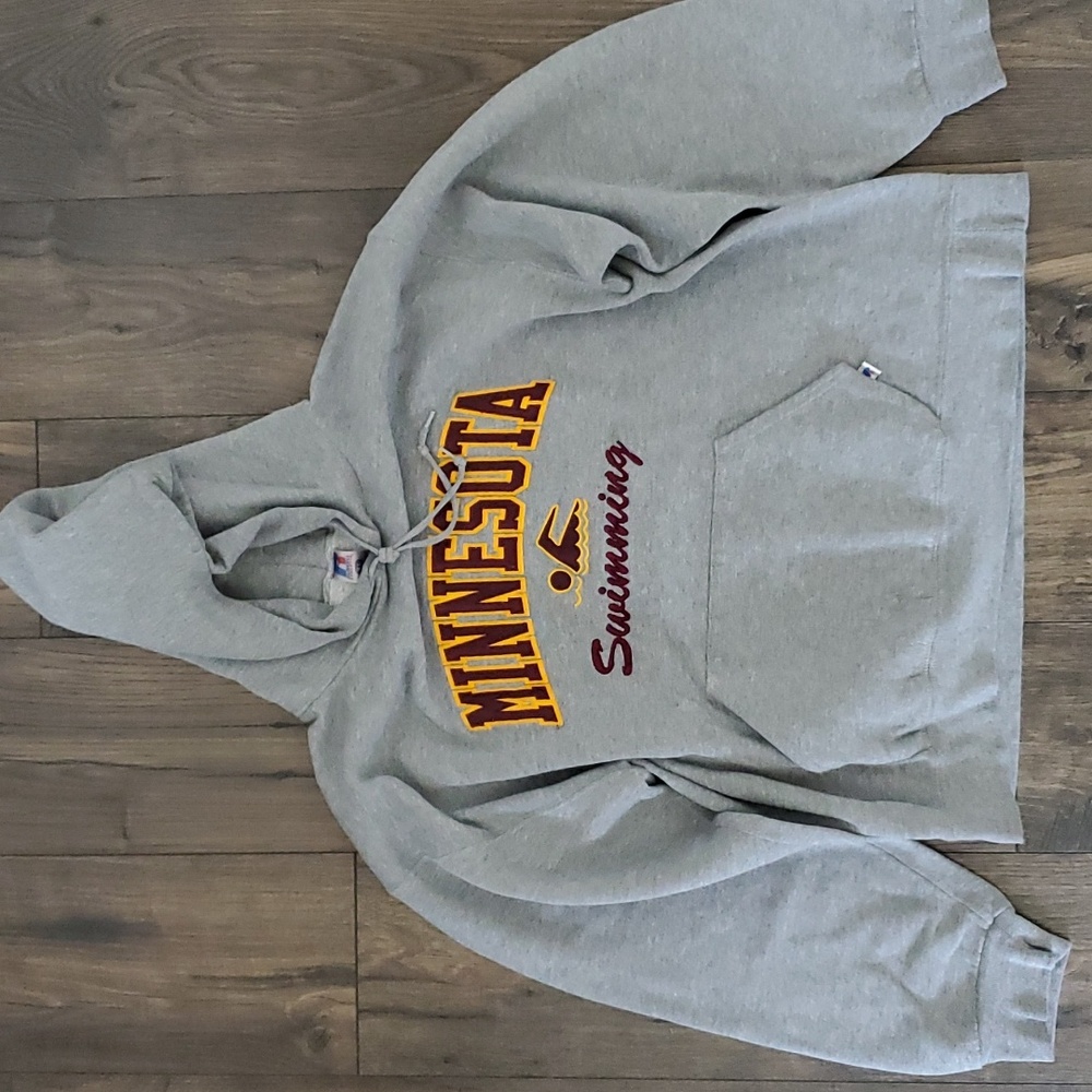 Minnesota Swimming Embroidered Hooded Sweatshirt - XL